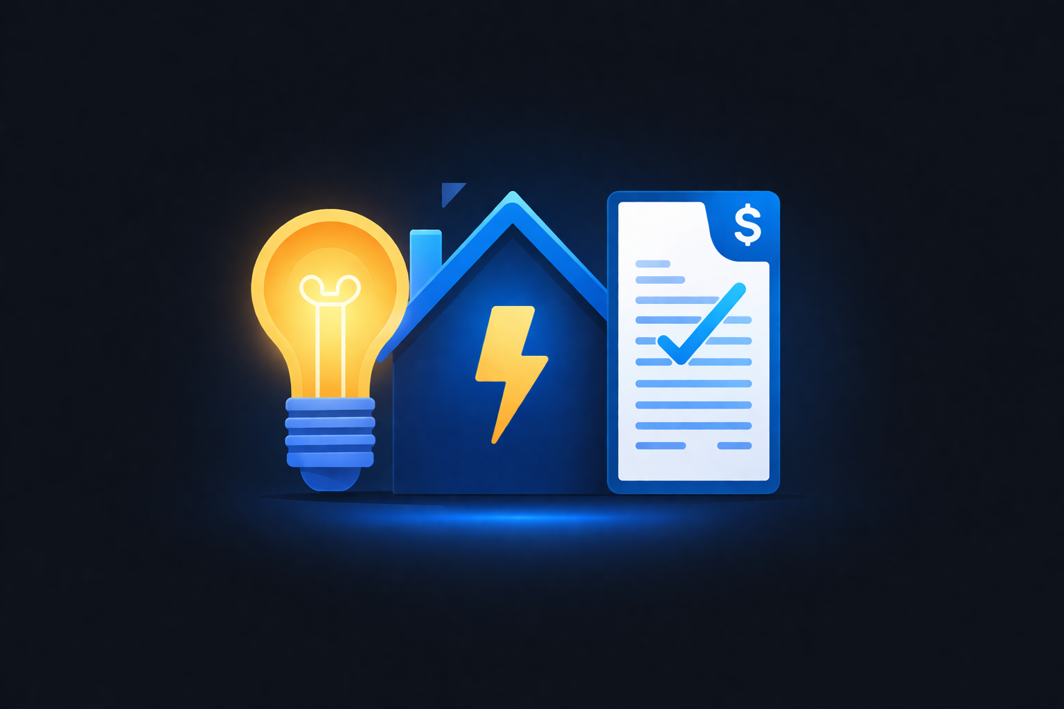 Electricity bill feature dark mode image